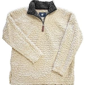 Live Oak Brand oatmeal fleece quarter zip